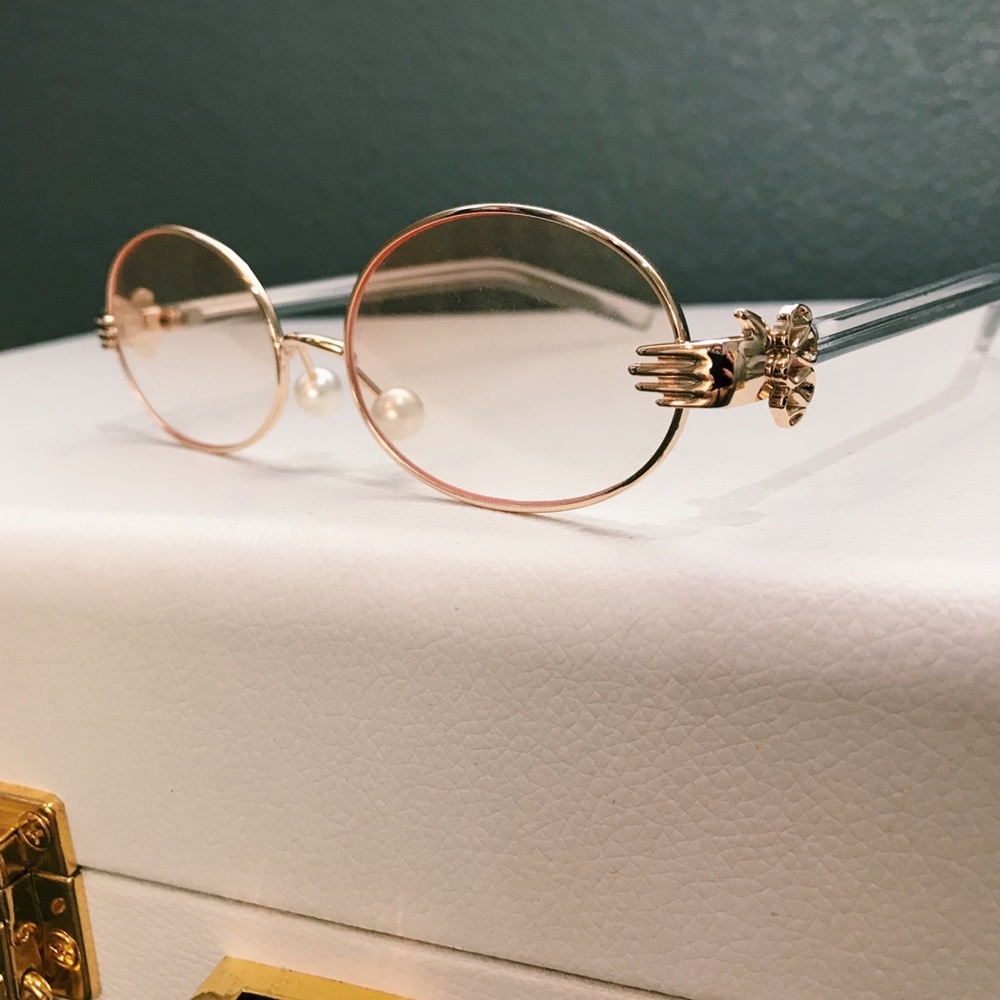 Yellow tinted glasses